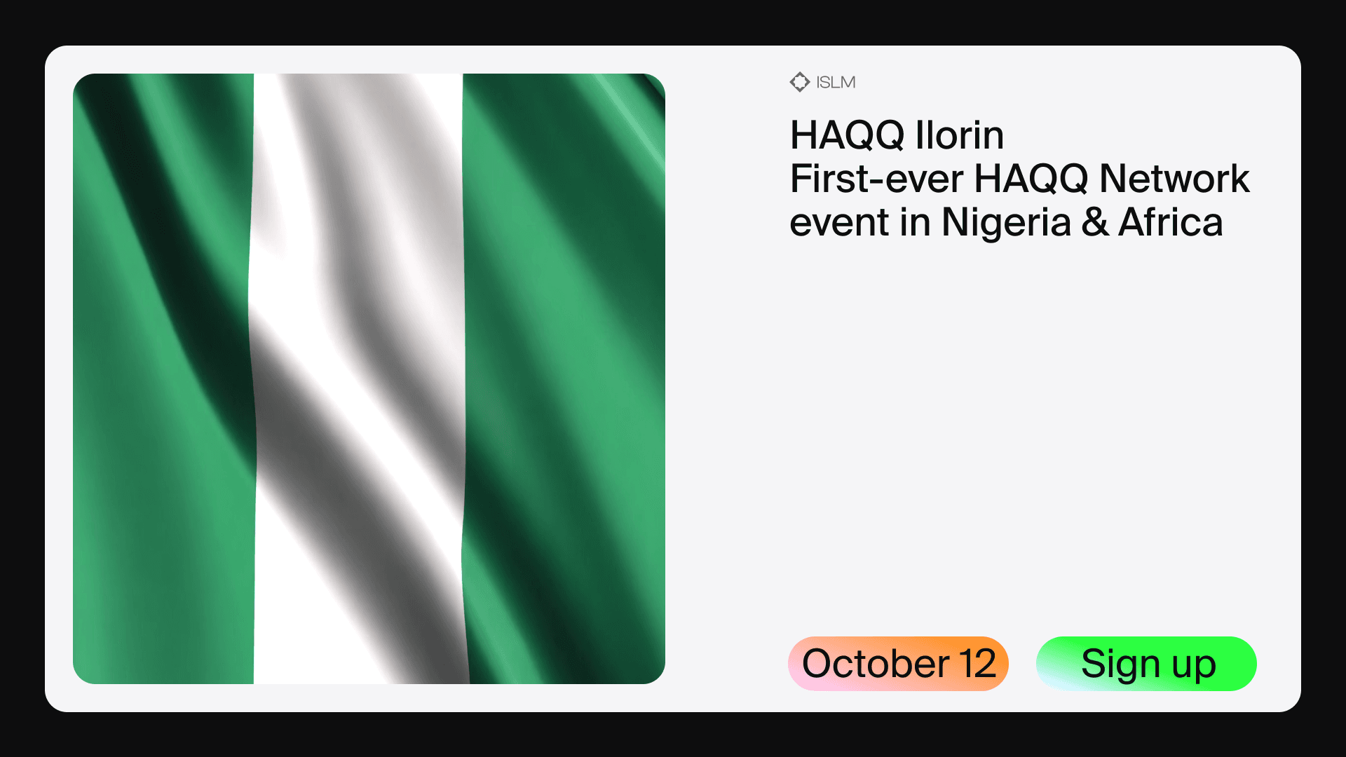 HAQQ Ilorin: First-ever Event in Nigeria & Africa